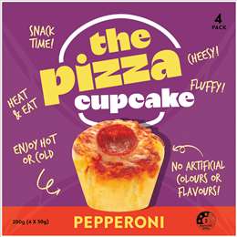 The Pizza Cupcake Pepperoni 50g x 4 pack