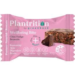 Plantrition Wellbeing Bite Choc Fudge Brownie 30g