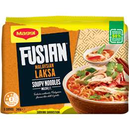 Maggi Fusian Malaysian Laksa Flavour Instant Noodles 5 Pack