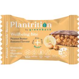 Plantrition Wellbeing Bite Peanut Butter Banana Flavour 30g