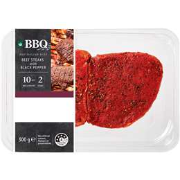 Woolworths Cook Beef Pepper Steaks