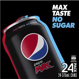 Pepsi Max No Sugar Cola Soft Drink Cans Multipack