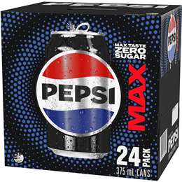 Pepsi Max No Sugar Cola Soft Drink Cans Multipack