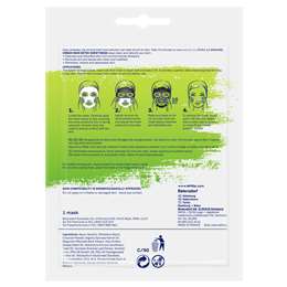 Nivea Moisturising 10min Sheet Face Mask Green Tea & Charcoal Each ...