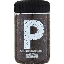 Natural Whole Black Peppercorns Grinder Refill