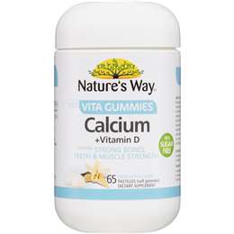 Nature's Way Sugar Free Adult Gummies Calcium 65 Pack | Woolworths