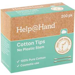 Help@hand Cotton Tips Recycled Cane 