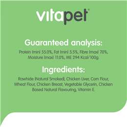 Vitapet Rawhide Barrels Filled With Chicken Liver