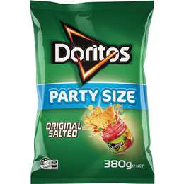 Doritos Original Salted Corn Chips Party Size 380g