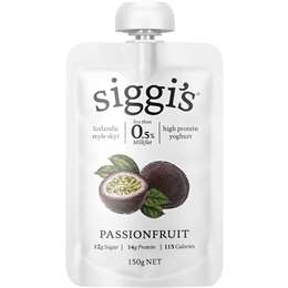 Siggi's Yoghurt Pouch Passionfruit 150g