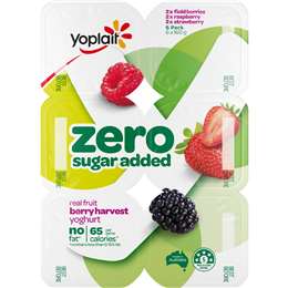 Yoplait Forme Zero Berry Harvest Yoghurts 6 pack