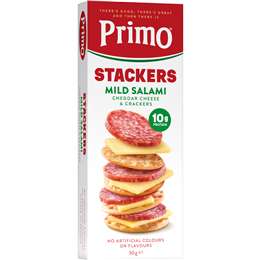 Primo Stackers Mild Salami Cheddar Cheese & Crackers