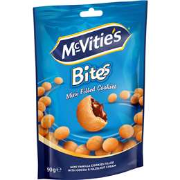 McVitie's Bites Mini Filled Cookies Vanilla 90g