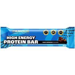 Famous Nutrition High Energy Sport Protein & Creatine Bar Choc Espresso 60g