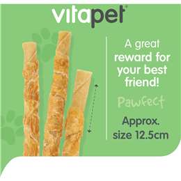 Vitapet Chewz Chicken Wrapped Rawhide Dog Food