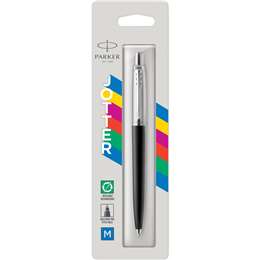 Parker Jotter Ballpoint Pen Black Barrel, Blue Ink
