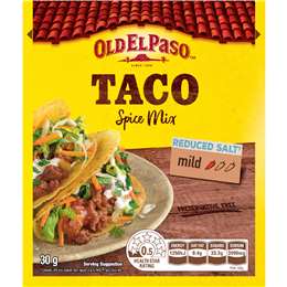 Old El Paso Reduced Salt Taco Spice Mix Taco Spice Mix