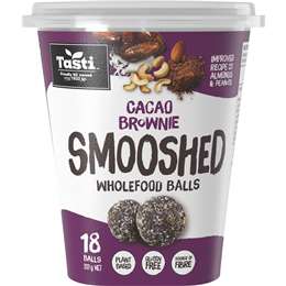 Tasti Smooshed Wholefood Balls Cacao Brownie