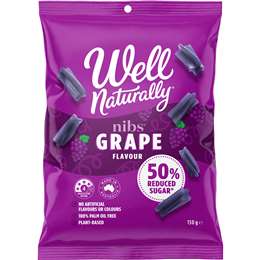 Well Naturally Nibs Grape Flavour 150g