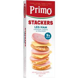 Primo Stackers Leg Ham Cheddar Cheese & Crackers