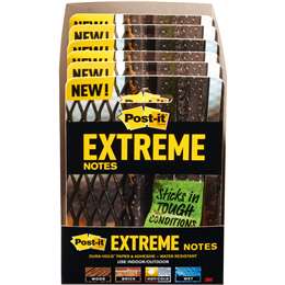 Post-it Extreme Notes - 114 X 171 Mm, 2 Blöcke | Wasserfest & Haftstark