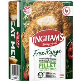 Ingham's Free Range Chicken Breast Ciabatta Parsley Crumb Frozen