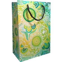 Chern'ee Christmas Paper Gift Bag Green each