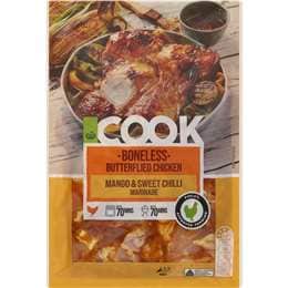 Woolworths Cook Boneless Butterflied Chicken Mango & Sweet Chilli