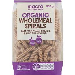 Macro Organic Wholemeal Spirals 