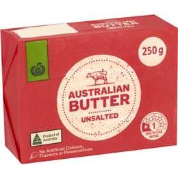Woolworths Australian Butter Unsalted