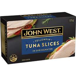 John West Yellowfin Tuna Slices In Springwater