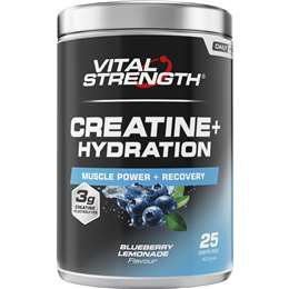 Vital Strength Creatine+ Hydration Blue Lemonade 400g