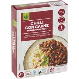 Woolworths Chilli Con Carne With Brown Rice 375g | Woolworths