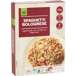 Woolworths Spaghetti Bolognese Frozen Meal