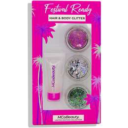 Mcobeauty Festival Hair & Body Glitter Set
