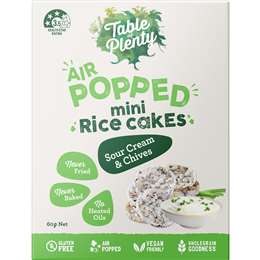 Table Of Plenty Air Popped Mini Rice Cakes Sour Cream & Chives 60g