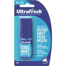 Ultrafresh Breath Fresheners Cool Mint Spray 12mL