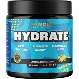 Famous Nutrition Sport Hydration Powder Electro Coconut Water Lemon + Lime 180g