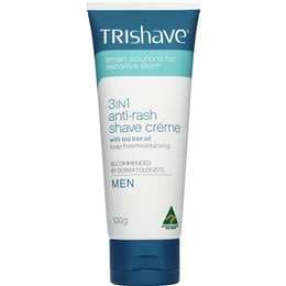 Trishave 3In1 Anti-Rash Shave Creme With Tea Tree Oil For Men