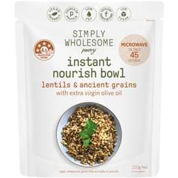 Simply Wholesome Pantry Instant Nourish Bowl Lentils & Ancient Grains