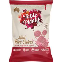 Table Of Plenty Mini Rice Cakes Berry Yoghurt 60g