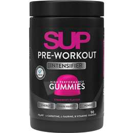 SUP Pre Workout Intensifier Gummies Strawberry 90 pack