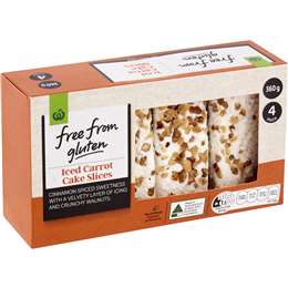 Woolworths Free From Gluten Iced Carrot Cake Slices