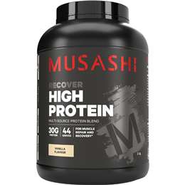 Musashi Recover High Protein Powder Vanilla 2kg