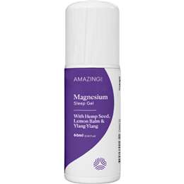 Amazing Oils Magnesium Sleep Gel With Hemp Seed Lemon Balm & Ylang-Ylang 60mL