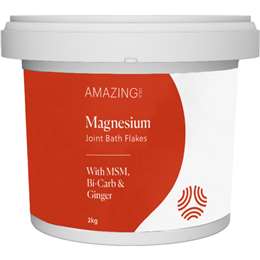 Amazing Oils Magnesium Joint Bath Flakes With MSM Bi-Carb & Ginger 2kg