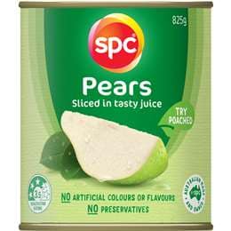 SPC Pears Sliced In Juice No Added Sugar