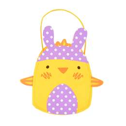 Easter Felt Egg Hunting Bag Chick each