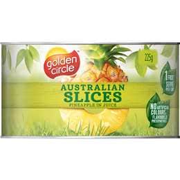 Golden Circle Australian Canned Fruit Tinned Pineapple Slices in Juice