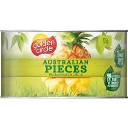 Golden Circle Australian Canned Fruit Tinned Pineapple Pieces in Juice